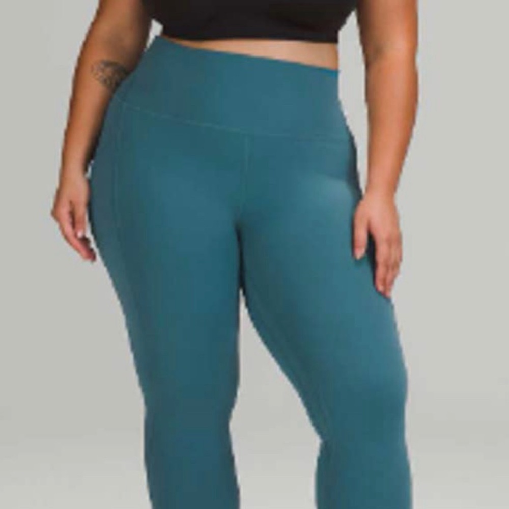 NWT Lululemon Align High-Rise Pant with Pockets 25" Capture Blue 18 Plus